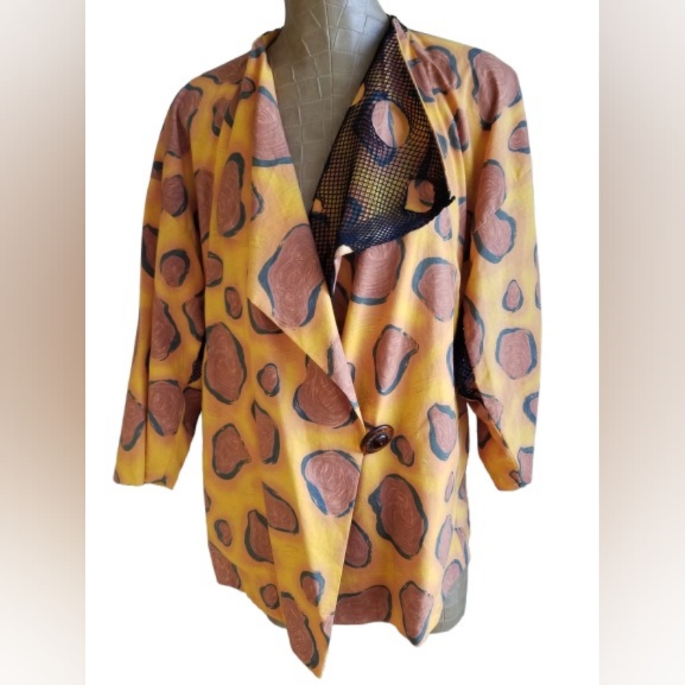 Orange, Print, Cotton Top
